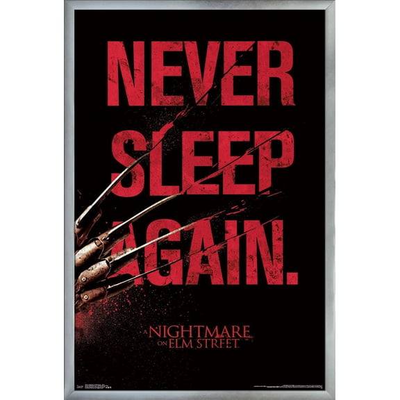 A Nightmare on Elm Street - Sleep Wall Poster, 22.375" x 34", Framed