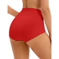thumbnail image 3 of INSPIRE CHIC Women's High Waist Tummy Control Underwear Briefs Flatten Stomach Shaping Panties XL Red, 3 of 5