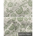 thumbnail image 6 of Sage Green Spring Floral Kitchen Valances for Windows Farmhouse Linen Window Valance Curtain for Living Room Window Treatment Retro Summer Botanical Farmhouse Valance Rod Pocket Topper, 42 x 12 Inch, 6 of 6