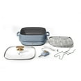 Beautiful 5 in 1 Electric Skillet Expandable up to 7 Qt with Glass