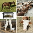 thumbnail image 6 of Horse Hay Feeder, 31.5'' Long Livestock Hay Feeder with 24 Gallon Large Capacity, Carbon Steel Wall Mounted Hay Rack for Horses, Sheep, Goats, Indoor Outdoor Uses, 6 of 9