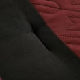thumbnail image 5 of 9-Piece Burgundy Black Comforter Set, Soft Geometric Striped Quilted Lightweight Bed in a Bag with Comforter & Sheet Set for All Seasons, Queen Size, 5 of 7
