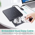 thumbnail image 4 of Slim External Usb 30 Dvd Cd Rw Writer Drive Burner Reader Player For Laptop Pc, 4 of 5