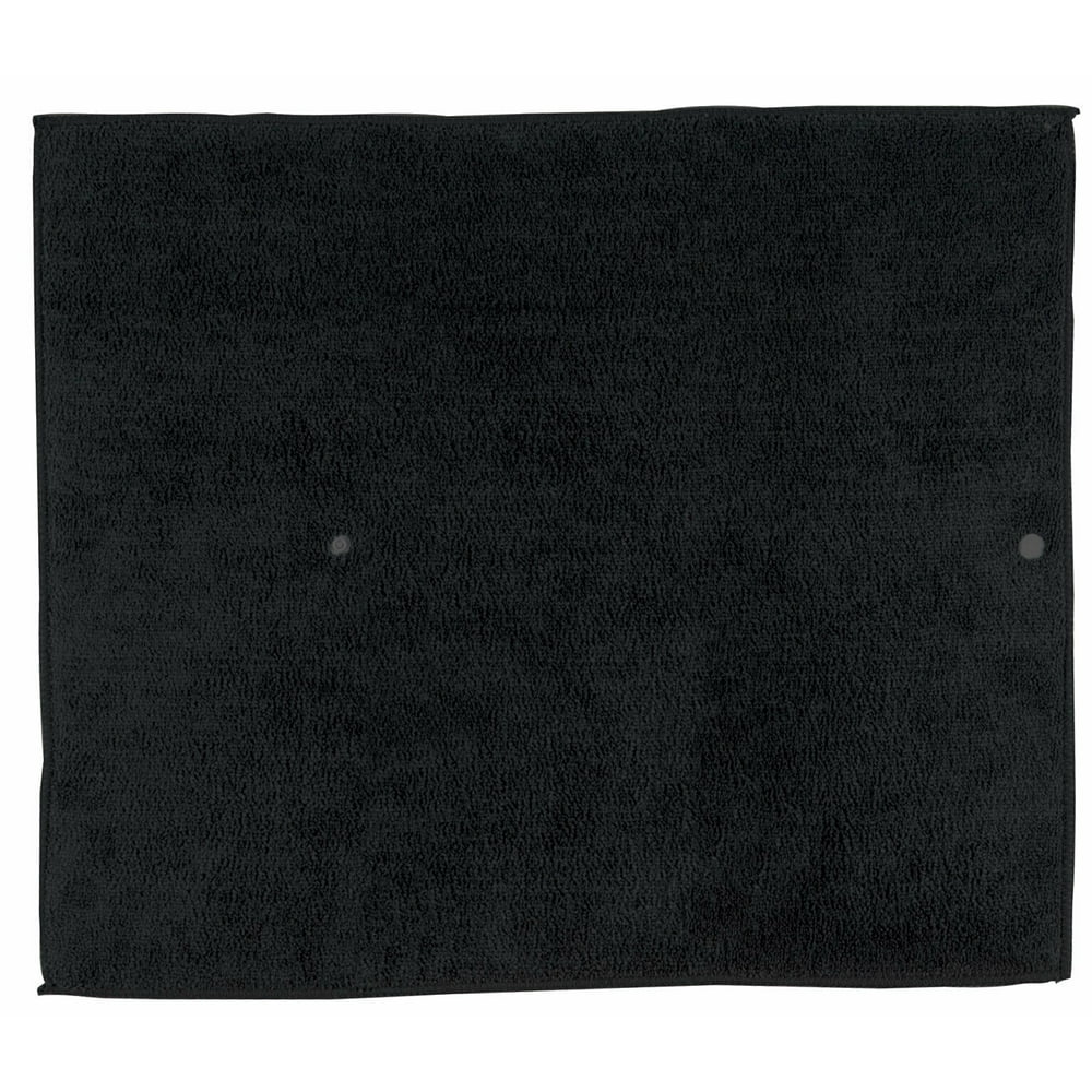 BLACK ONYX Microfiber Countertop Dish Drying Mat, Machine Washable by