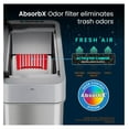 4 Gallon Slim Sensor Trash Can with AbsorbX Odor Control System Lid