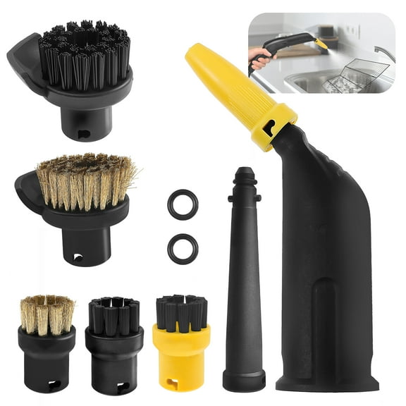 Sutowe Nylon Plastic Steam Cleaner Accessories for SC1 SC2 SC3 SC4 SC5 Versatile Wear Resistant Steam Cleaner Brush Nozzle for Cleaning Seam Corner Edge