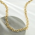 thumbnail image 5 of Ross-Simons 14kt Yellow Gold Heart-Link Necklace, Women's, Adult, 5 of 6