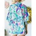 thumbnail image 3 of TEMOFON Blouses for Women Boho Floral Print Shirts Casual Lapel V Neck Long Sleeve Tops Dressy Tunic Tops Paisley Fall Clothing Button Down Blouses, 3 of 4