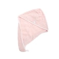 thumbnail image 4 of Unique Bargains 1pc Classic Water-absorbent Coral Fleece Hair Towel 24.02"x 9.65" Pink, 4 of 5