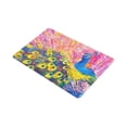 thumbnail image 2 of MKHERT Colorful Peacock Modern Art Doormat Rug Home Decor Floor Mat Bath Mat 30x18 inch, 2 of 3