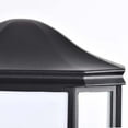 thumbnail image 4 of Nuvo Lighting LED Cage Lantern Fixture Black Finish with White Linen Acrylic, 4 of 7