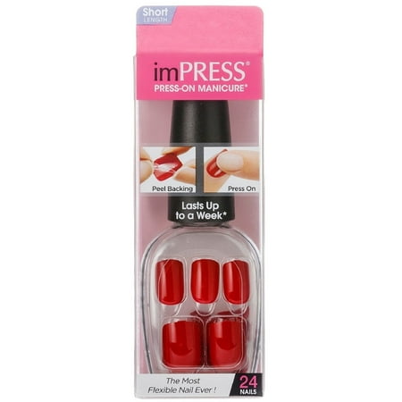 2 Pack - KISS Broadway Nails Impress Press-On Manicure Kit, Tweetheart, 1 ea