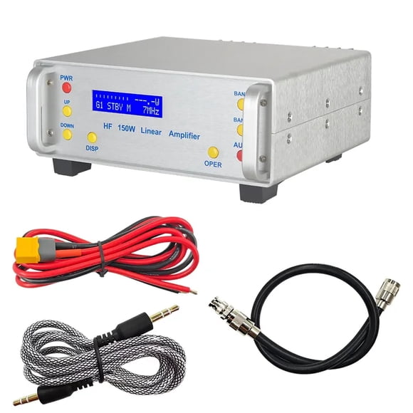 Recent RS-928 Amplificador Lineal de Alta Potencia de 150W (HF 0,5~30 MHz), Alcance Largo de 50 km para Comunicación de Walkie Talkie FM AM CW SSB FT8 en Automóviles