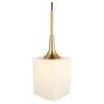 thumbnail image 4 of Woodbridge Lighting Chelsea 1-Light Glass & Steel Mini Pendant in Brass, 4 of 5