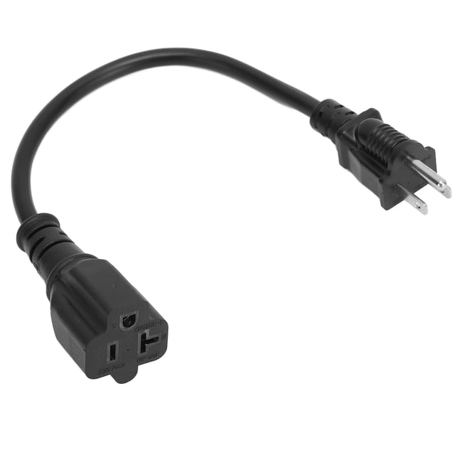 Adaptador de enchufe, adaptador de cuchilla Nema 5‑15P de 1 pie Cable de alimentación Nema Pto R Los mejores materiales