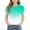 Mint Green, variant on Teylalorva Girls Graphic T-Shirt, Puff Short Sleeve Crewneck Casual Cute Summer Kids Trendy Tee Light Blue Size 12