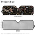 thumbnail image 7 of Yuyamidu Mushroom Windshield Shade for 2018-2024 2025 Jeep Wrangler JL / 2020-2024 Jeep Gladiator JT Accessories Butterfly Front Window Sun Shade Sun Visor Foldable Blocks UV Rays, 7 of 7