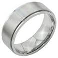 thumbnail image 2 of Stainless Steel 8mm Satin Wedding Ring Band Size 7, 2 of 5