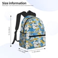 thumbnail image 4 of Picia Flower and Sail Boat Large Capacity Backpack Classic Style Backpack Casual Backpack Water-Resistant School Work Travel Outdoor Backpack, 4 of 8