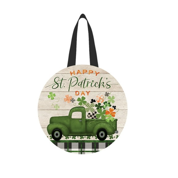 Briarwood Lane St Pats Pickup Wood Door Hanger