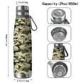 thumbnail image 3 of Camouflage 29oz Stainless Steel Insulated Thermos with Tea Filter, 360° Printed Travel Bottle, Leakproof BPA-Free Flask with Anti-Slip Base, 304 Inner & 201 Outer, Vacuum Cup, 3 of 6