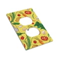 thumbnail image 3 of ZICANCN Outlet Covers Wall Plate, Lots Cartoon Vegetables Light Switch Cover Decorative, Duplex Toggle Combo 1-Gang, 3 of 9