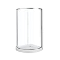 thumbnail image 2 of Ove Decors Breeze 36 in x 36 in x 77 in H Curved Corner Shower with Clear Glass & Shower Base and Satin Nickel Hardware, 2 of 15
