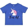 thumbnail image 3 of Inktastic 4th Birthday Cute Unicorn Girls Toddler T-Shirt, 3 of 5