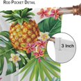 thumbnail image 6 of Tropical Curtains, Summer Tropical Pattern Pineapple Palm Leaves and Flowers, Living Room Bedroom Decorative Curtains, 2 Panel Set, 84x84 Inches, 6 of 6