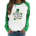 thumbnail image 1 of WEAIXIMIUNG Haut Raglan à Manches Longues pour Femmes Saint Imprimé Manches Longues 1, 1 of 4