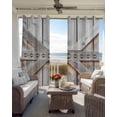 thumbnail image 2 of Retro Farms Blackout Curtains for Bedroom/Living Room, Thermal Insulated Kitchen Curtains, Farmhouses Vintage Cabin Barn Wood Plank Grommet Darkening Window Treatment Drapes 42"x84"x2, 2 of 8