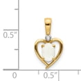 thumbnail image 2 of Pendentif en Or Jaune 14K Diamant & Opale, 2 of 2