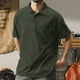 thumbnail image 1 of pstuiky camisetas para hombre, Camisa de hombre de poliéster sólido, cómoda, informal, de manga corta y cuello alto. ropa de hombre m, 1 of 6