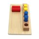 thumbnail image 2 of Caja de madera con clavija, juguetes sensoriales, regalo de Navidad, cilindro y Base de colores, rompecabezas de inserción de cilindro en forma de, 2 of 9