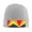Gray, variant on Pride Rainbow Flag Winter Beanie Hats for Men Women Warm Cozy Knitted Cuffed Skull Cap Gray