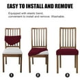 thumbnail image 4 of Stretch Dining Chair Seat Covers for Dining Room Removable Anti-Dust Chair Seat Protector Slipcovers, 4 of 5
