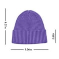 thumbnail image 2 of biudgviw Men Women Beanie Hats Ribbed Stretchy Cuffed Winter Hats Soft Warm Everyday Knitted Thermal Hats, 2 of 3