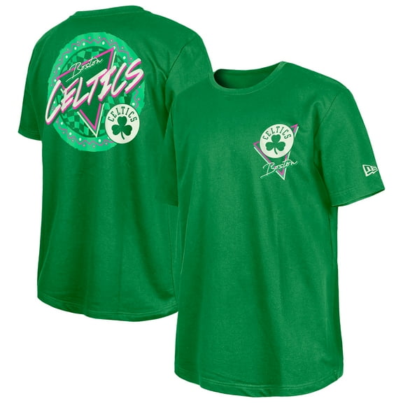 -New Era  Green Boston Celtics Glow-in-the-Dark T-Shirt