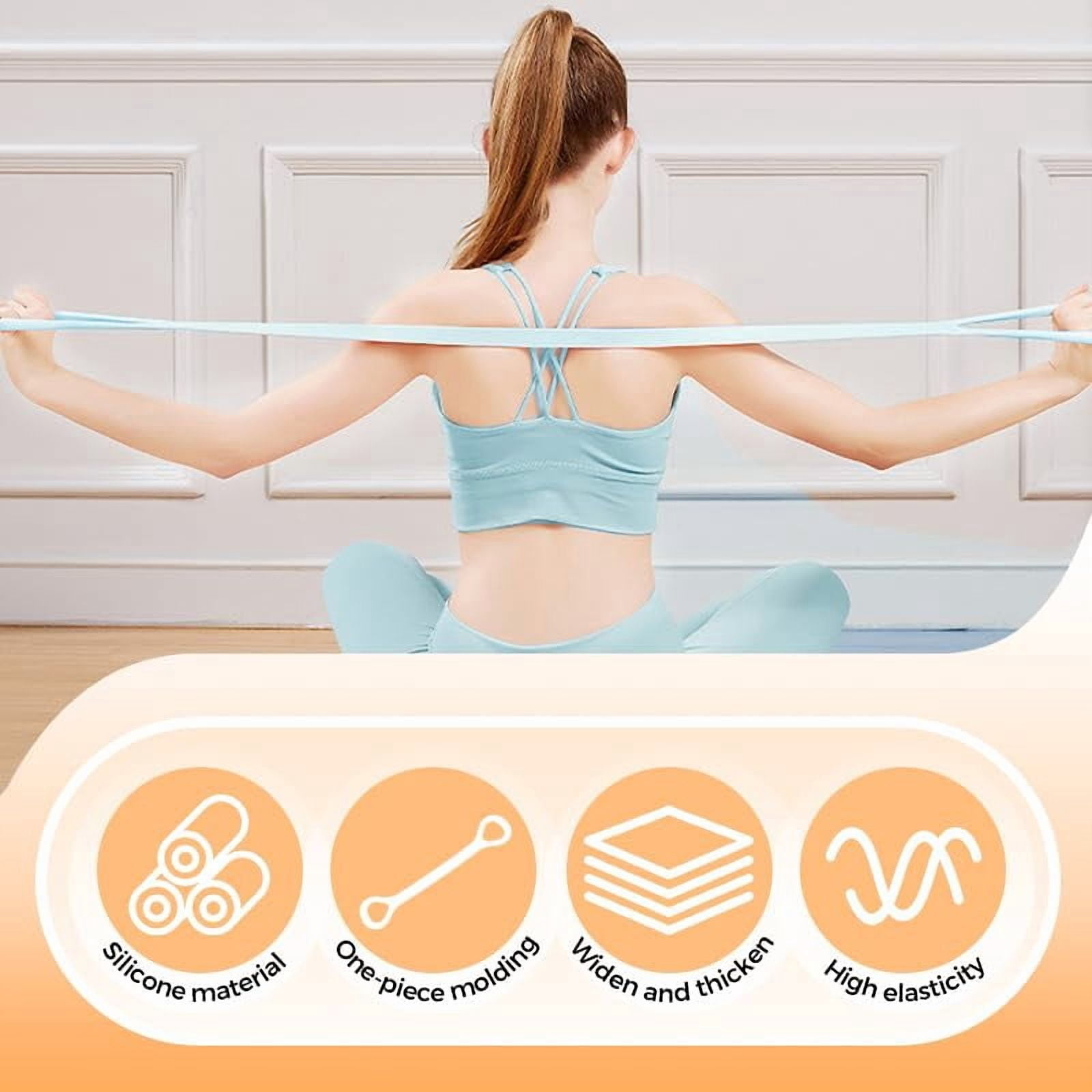 2026 New Figure 8 Resistance Band with Handles, Elastic Bands for Working Out,Arm,Back,Shoulder Training Elastic Ropes,Exercise Equipment for Yoga, Pilates,Physical Therapy Stretching