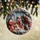 thumbnail image 4 of Acrylic Flat Christmas Tree Decoration Cute Round Acrylic Decoration, 4 of 6