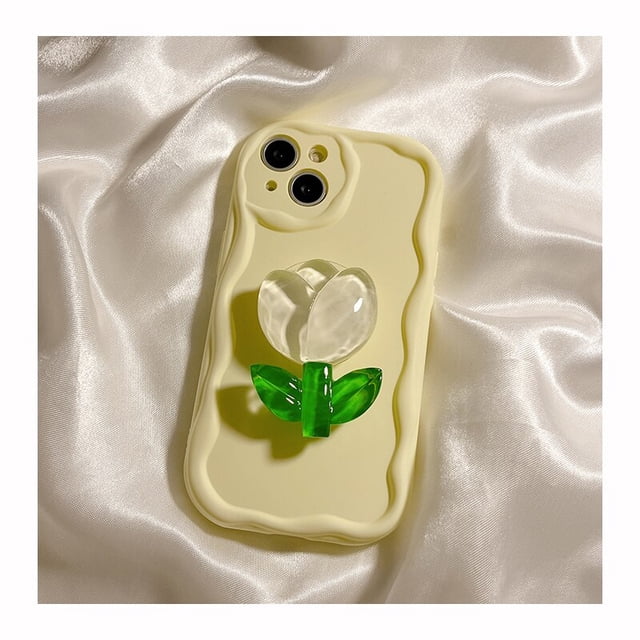 Funda de teléfono con soporte de flores y lazo 3D para Samsung Galaxy A53, A73, A33, A13, A23, A34, A54, 5G, A22, A24, A04, A12 Fivean unisex