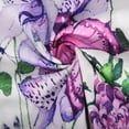 thumbnail image 5 of ICHUANYI Clearance Women's Summer Fashion Flower Print Short Sleeve Top T-shirt(Purple, L) ICHUANYI WER2023080903448, 5 of 5