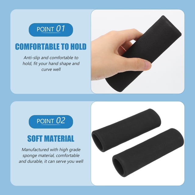 IDEANATEGRATE 2Ud Accesorios Para Kayak Fundas Negras De Esponja Para Protección Antideslizante De Palas