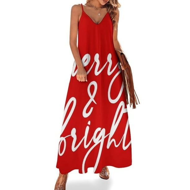 Vestido sin mangas alegre y brillante, vestidos elegantes sueltos para mujer, vestidos de noche