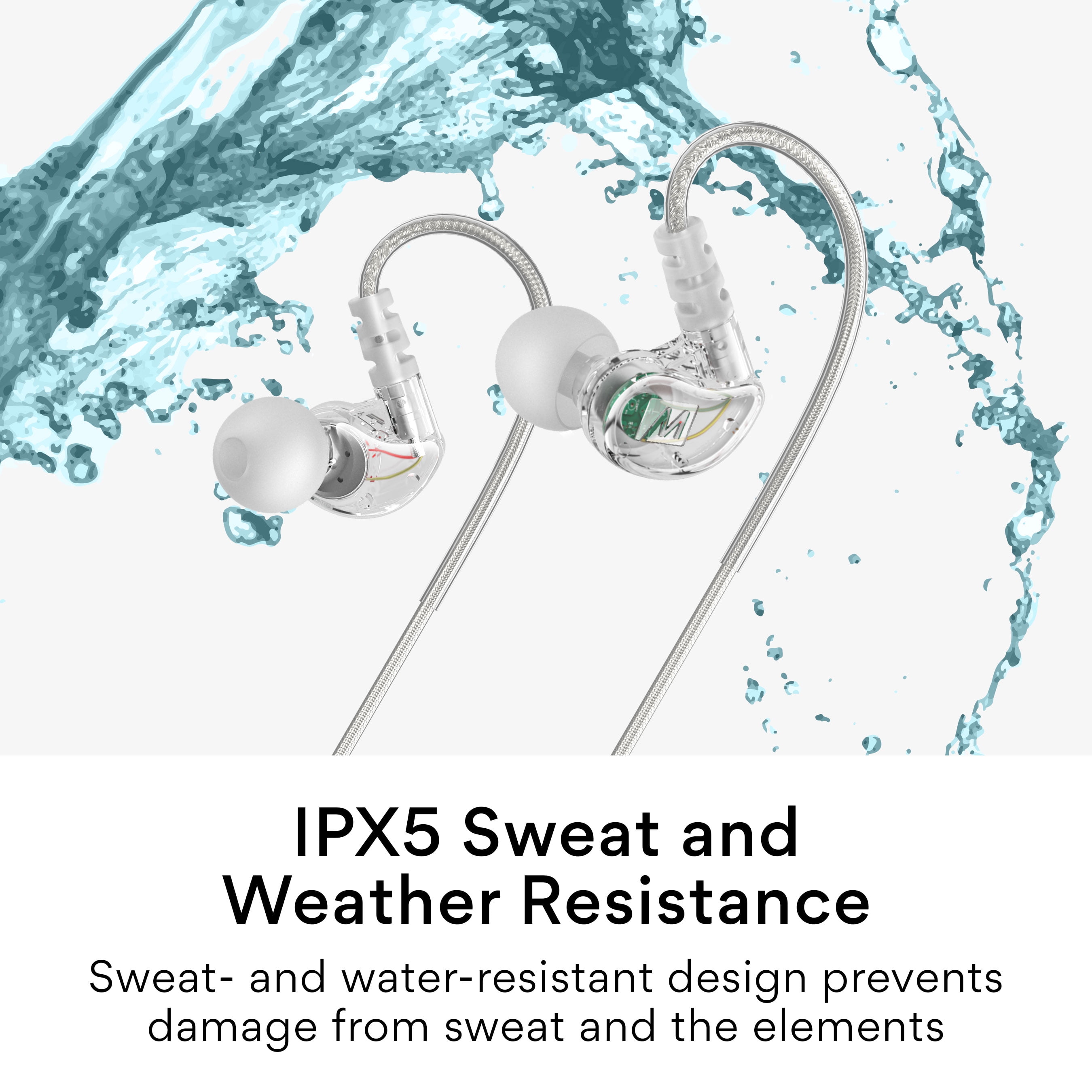 MEE audio M6 USB Type C Wired Headphones Earphones for Running/Sport; USB-C Headset with Mic & Remote