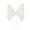 White, variant on S SERENABLE Embroidery Butterfly Flower Packaging Valentines Day Decor Floral Packaging Material for Anniversary Thanksgiving Black