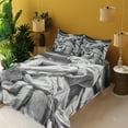 thumbnail image 4 of Ambesonne Italy Fitted & Top Sheet Set with Shams, St. Matthew, Pale Grey, 4 of 8