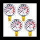 thumbnail image 1 of 4 ManóMetros PresióN Aire de 0 a 200 Psi,ConexióN Macho NPT 1/8 Pulgadas,ManóMetro de Aire de Montaje Lateral Inferior,ManóMetro de Compresor Aire con Dial 1,57 Pulgadas, 1 of 5