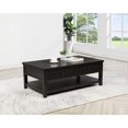 thumbnail image 2 of Sutter Distressed Java 2-drawer Rectangular Coffee Table, 2 of 9