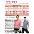thumbnail image 2 of LELINTA 1Pack/ 2 Packs Womens Blouses & Shirts Women Quick Dry Slim Fit Sports Yoga T-Shirts Tops Active Wear, S-3XL, Black Grey/ Rose Red/ Blue/ Pink, 2 of 7